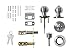 LOKĖT, AMG and Enchante Accessories Combo Entry Ball Door Knob and Deadbolt Lock Set, AMC006S2-SS, Stainless Steel