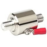 Lightning Surge Protector F Female to F Female DC-3 GHz 75 ohm with 90 V Gas Tube Surge Arrester (Lightning Arrester F Female to Female)