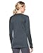 Under Armour Women's Base 3.0 Crew Long-Sleeve T-Shirt , Lead (029)/Glacier Gray , Medium