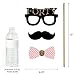 Chic 40th Birthday - Pink, Black and Gold - Birthday Photo Booth Props Kit - 20 Count