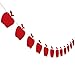 Felt Apple Garland Banner -  Back To School Banner - Fall Banner - School Banner - Classroom Decor - Teacher Gifts - Apple Birthday Baby Shower Wedding Party Decorations