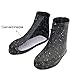 ARUNNERS Reusable Rain Shoe Covers Waterproof Overshoes Non Slip Foldable Galoshes for Men and Women-Black,XL