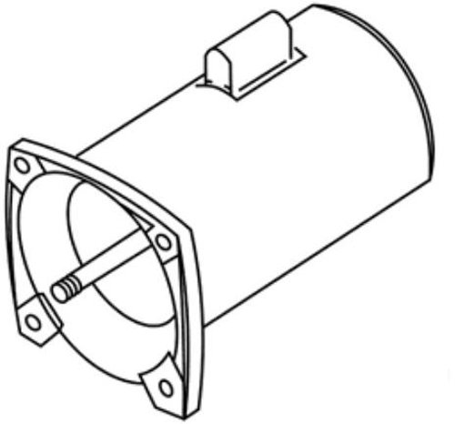 Pentair 356628S Almond 2 HP 3-Phase Single Speed Square Flange Motor Replacement Whisperflo Inground Pool and Spa Pump