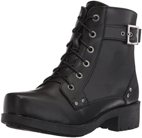 Ride Tec Women's 8647 7" Biker Work Boot, Black, 9 M US