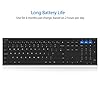 Arteck Universal Bluetooth Keyboard Stainless Steel Full Size UK Layout Wireless Keyboard for Windows, iOS, Android…