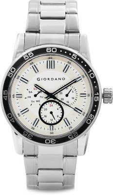 Giordano Chronograph White Dial Mens Watch - 1697-22