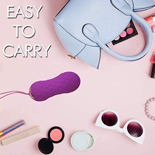 Edan\'s Secret Bullet Vibrator, Wireless Remote Control Stimulator for Women with 7 Vibration Patterns, Waterproof USB Rechargeable G-spot Stimulation Silicone Adult Female Sex Toy (Purple)