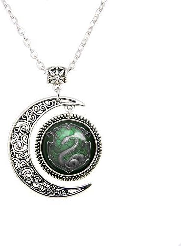 Moon Necklace Harry Salazar Slytherin Snake Pendant Snake necklace jewelry