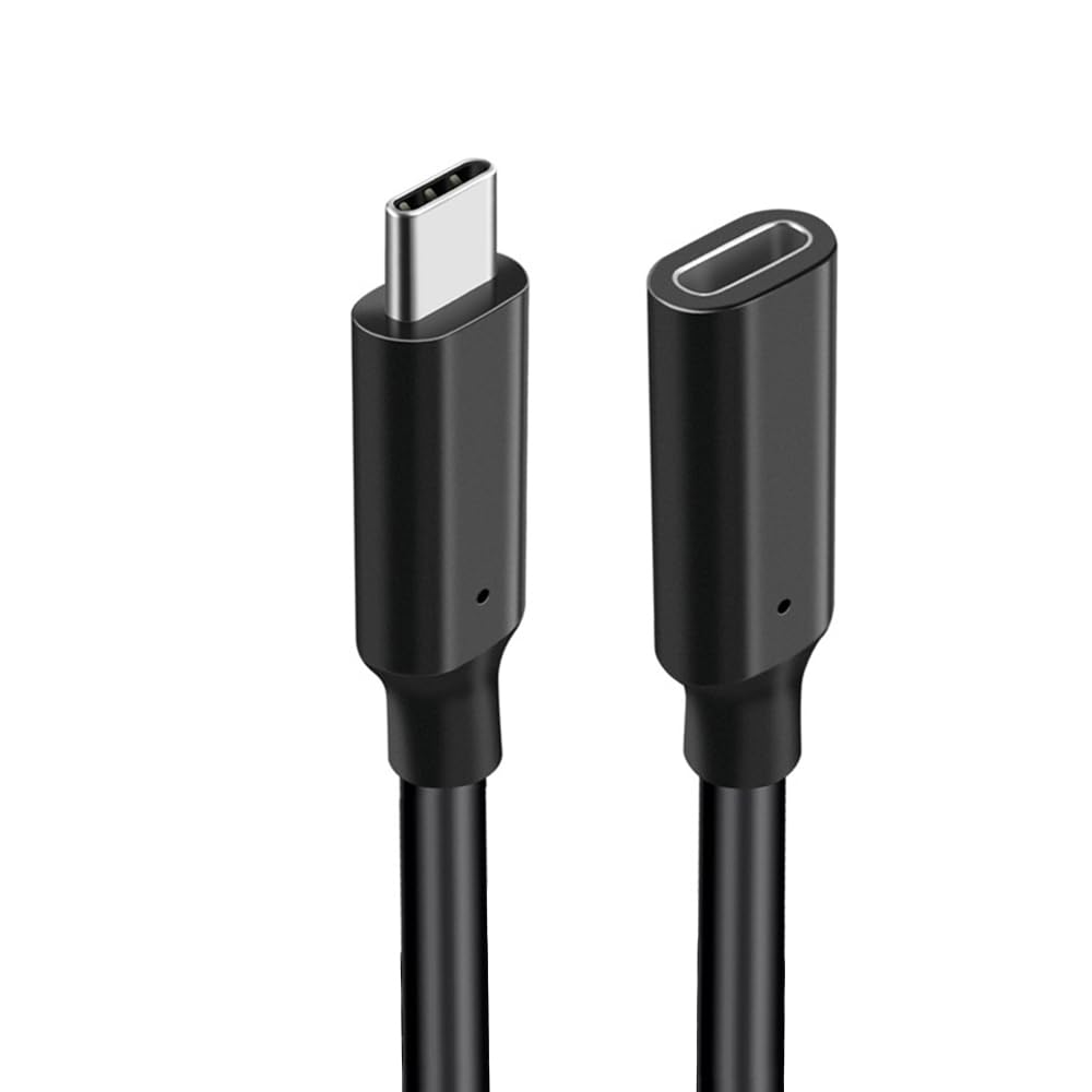 DUXIAOSHA USB C Extension Cable Short 0.5m, USB 3.1 Type-C Extension Lead [10Gbps, 20V/5A] Male to Female Braided Extender Cord Compatible for Nintendo Switch, MacBook Pro, Galaxy (50CM)