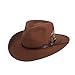 SCALA Men's Crushable Felt Outback, Pecan, Small