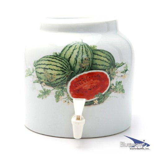 Bluewave Watermelons Design Beverage Dispenser Crock