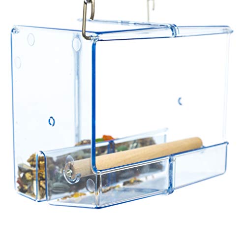 Birds LOVE NoMess Bird Feeder Seed Catcher Tray Easy Hanging Cup