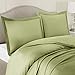 Nestl Light Sage Duvet Cover Queen Size - Soft Double Brushed Queen Duvet Cover Set, 3 Piece, with Button Closure, 1 Duvet Cover 90x90 inches and 2 Pillow Shams