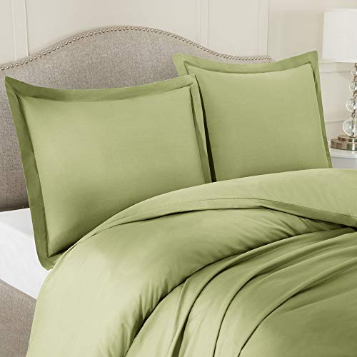 Nestl Sage Green Duvet Cover Full Size Soft Full Size Duvet Cover Set