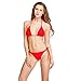 I-Glam Swimwear Brazilian Bikini Bottom and Top BeachWear Red S