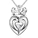 Angelady Gemstone Created Infinity Pendant Necklace Gifts for Women Girls Crystals from Swarovski (5) Young Girlfriend Birthday Graduation Gifts Necklace Party Queen Thanksgiving Mom Jwewlry Present