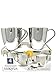 Double Wall Stainless Steel Set of 4 Mugs