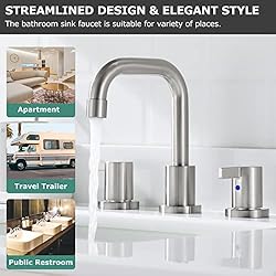 PARLOS Two-Handle Widespread Bathroom Faucet with
