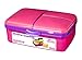 Sistema Slimline Quaddie Lunch Box, Pink