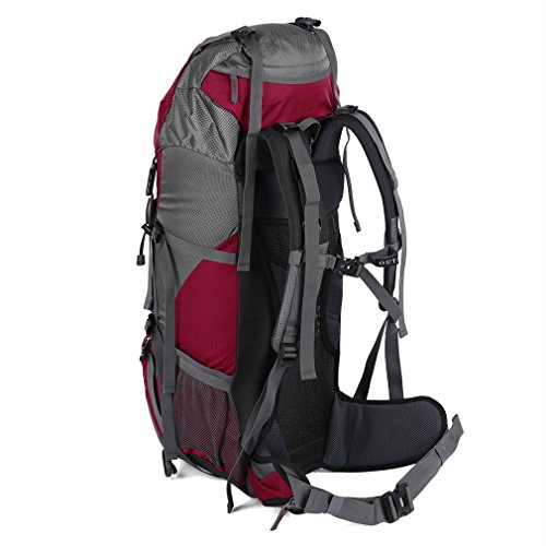 OUTAD-60L55L5L-Hiking-Backpack-Camping-Backpacking-Mountaineering-Hiking-Multi-Day-Pack-Red
