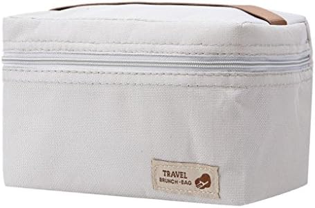 Vanvler Outdoor Portable Insulated Thermal Cooler Bento Lunch Box Picnic Storage Bag (Silver)