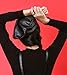 Faux Leather Beret Solid Plain Flat Top PU Berets Fashion French Style Painters Hat Cap, Black