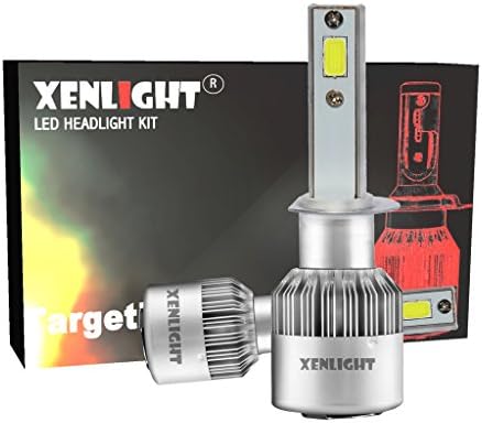 Xenlight H1 LED Headlight Bulbs with Saber Beam-60W 6,000Lm- Bulb and Kit -Cool White-2 Yr Warranty