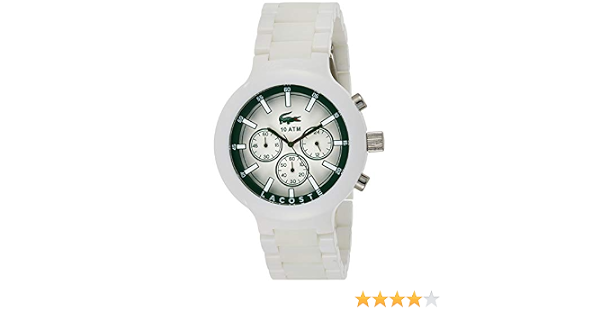 2010757 Borneo White Chronograph Watch 