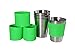 18/8 Stainless Steel Cups With Silicone Sleeves, Stainless Cups For Kids & Toddlers, 10oz, by Elite Products: Eco Friendly, Unbreakable Glasses, Stainless Steel Tumbler cups, (4 Pack of Cups & S