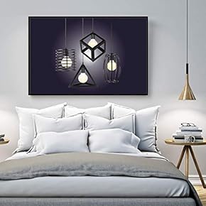 Floating Framed Canvas Wall Art for Living Room, Bedroom Droplight Canvas Prints for Home Decoration Ready to Hang - 16x24 inches