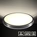 CORSO 16inch LED Motion Sensor Light 15W 1050LM with Motion Detector & Daylight Sensor, Round Flush Mount Ceiling Light Fixture 3000K Warm White for Indoor/Outdoor Hallway Stair Garage Balcony Pantry