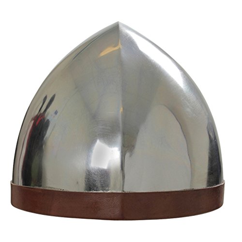 Armor Venue: Medieval Ready For Battle Steel Helmet Head Armour Silver One Size