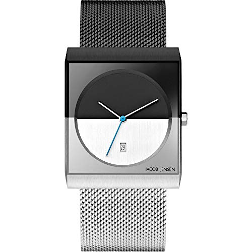 Jacob-Jensen-Mens-Analogue-Quartz-Watch-with-Stainless-Steel-Strap-JJ515