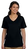 Hanes Ladies 5.2 oz. ComfortSoft V-Neck Cotton T-Shirt