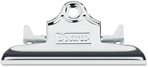 Wholesale CASE of 25 - Sparco Clipboard Metal Clip-Metal Clip, For Clipboard, 6" W, Nickel-Plated, Brown