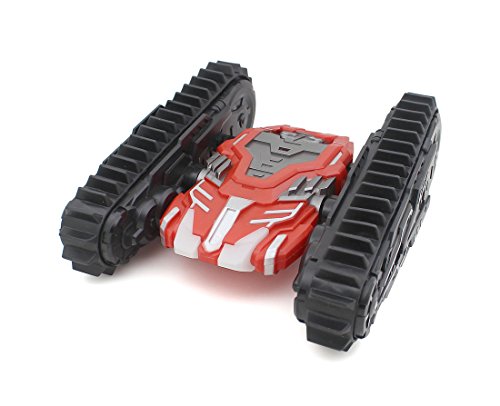 Sided armored off-road crawler All-terrain four-wheel drive high-speed remote control toy car with lights,Red