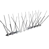 Weemoment Stainless Steel Bird Spikes Kit,Perfect Bird Gel Deterrent Easy to Install, Bird Deterrent Fence Spikes, Repels Pigeons, Crows and Seagulls
