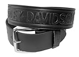 Harley-Davidson Men's Bar & Shield Winged Embossed Leather Belt HD-12