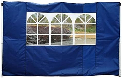 3m Gazebo Exchangeable Side Panel Panels W/ Window-Blue - 2pc replaceable side walls (one of them comes complete with a window)