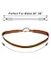 Hestya Women Skinny Waist Cinch Belt Stretchy Waist Retro Metal Elastic Clasp belt For Dress (4, Black Brown Red White)