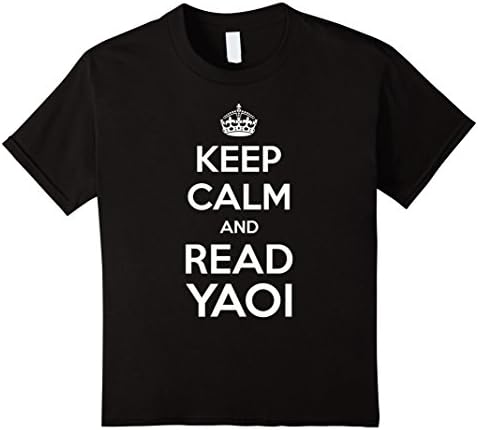 Kids Yaoi Shirt - Keep Calm And Read Yaoi 6 Black