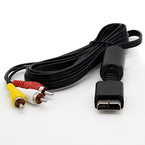 Allytech 6 Feet RCA AV Audio/Video Composite Cable for Sony Playstation PS1 PS2 PS3 -1.8M