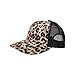 MG Unisex Fashion Animal Print Trucker Cap-6885-BROWN
