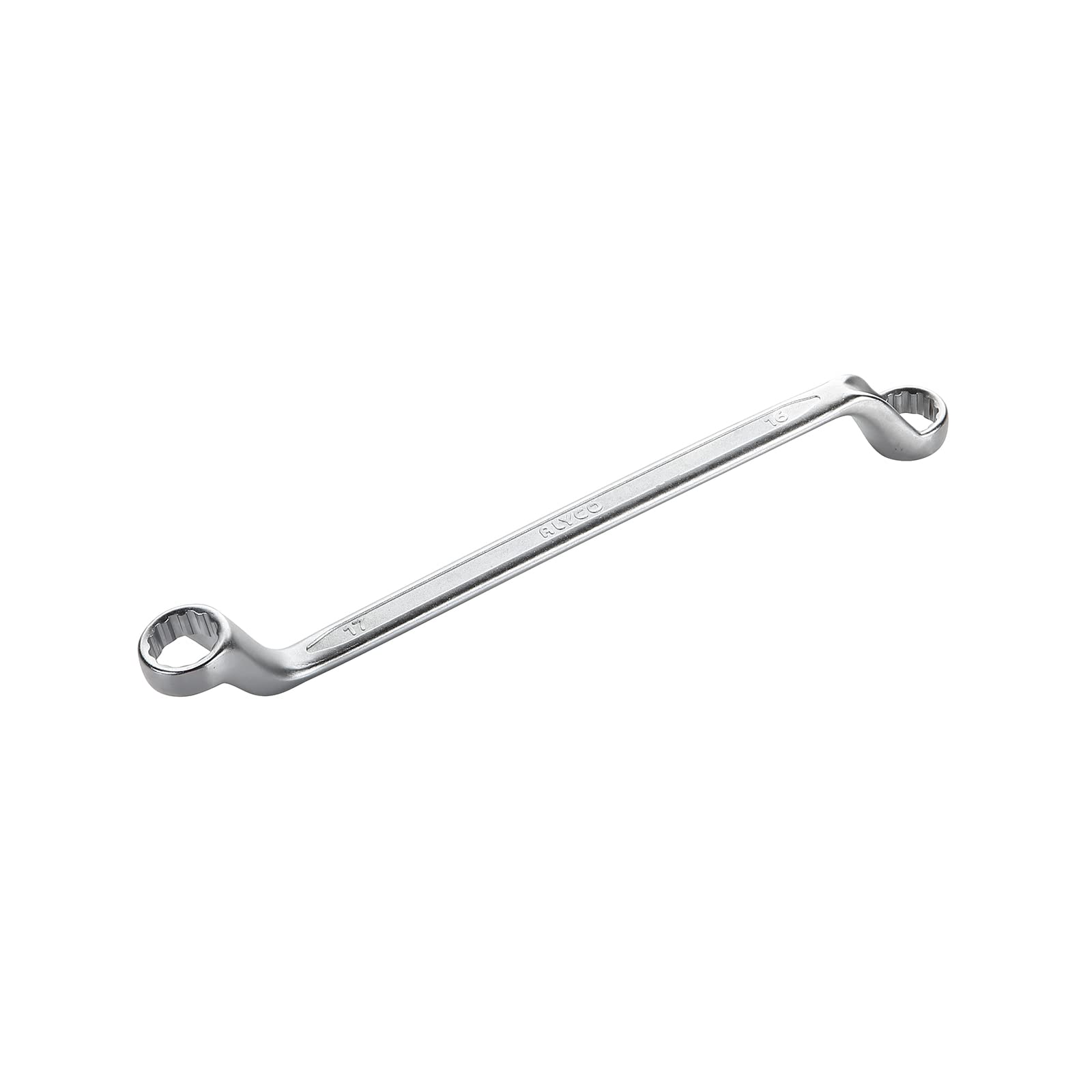 alyco 191133 – Ring Spanner Cr-V Satin Matte Mouths Polished Une 16522 DIN 838 17 x 19 mm