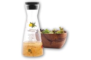 Glass Salad Dressing Shaker w/Silicon Top