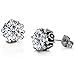 Fashion Women's Earrings White Swarovski Crystal Stone Titanium Steel Stud Earring Gift