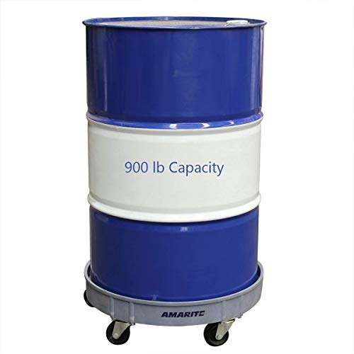 Amarite Plastic Drum Dolly for 30 gal and 55 gal Drums, 900 lb. Capacity