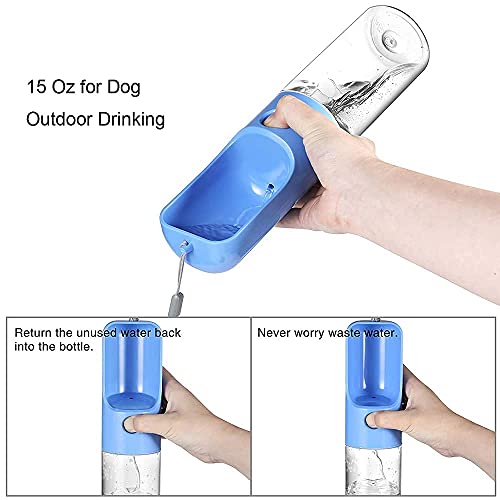 MTSLYH Dog Water Bottle 15 oz Dog Water Bowl 450 ml Portable Durable Dog Water Bottle With Leak-Proof Button BPA-free… - Image 6