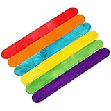 Perfect Stix wtd-adult colored- 500ct Colored Wooden Jumbo Craft Sticks (Pack of 500)