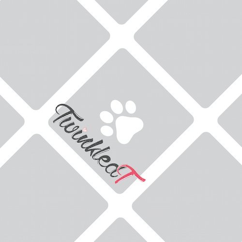 Paw Print Nail Vinyls By Twinkled T - 1 Sheet of 24 Vinyls